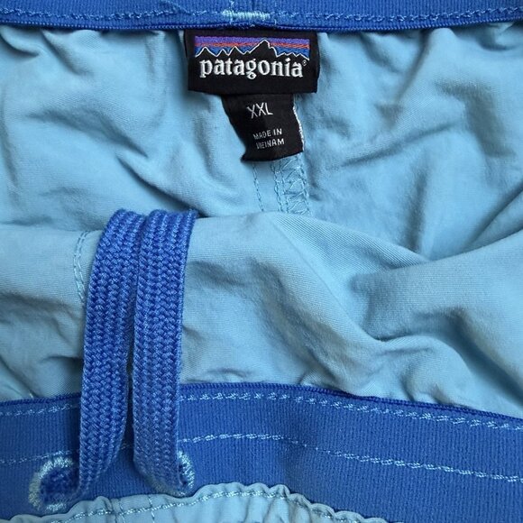 Y2K Patagonia Shorts Mens XXL Blue Baggies Beach Surf Swin Summer Vacation - Picture 4 of 8